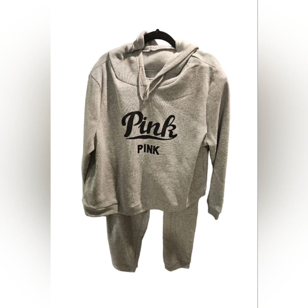 PINKY CROP PANT JOGGER SET